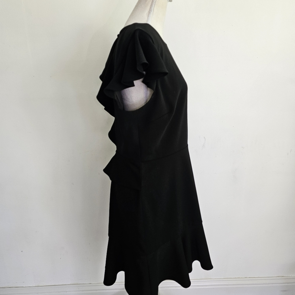 JAYGODFREY Black Ruffle Open Back Dress - Picture 10 of 11